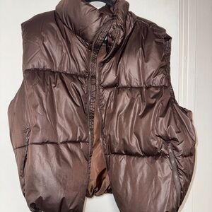 Old Navy Chocolate Puffer Vest